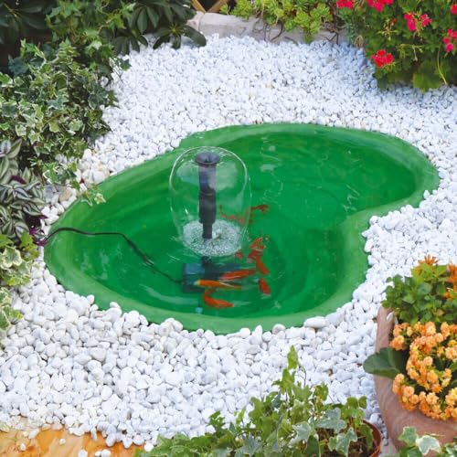 Laghetto Artificiale da Giardino 110x78x28 cm in Polietilene 90 Litri Verde
