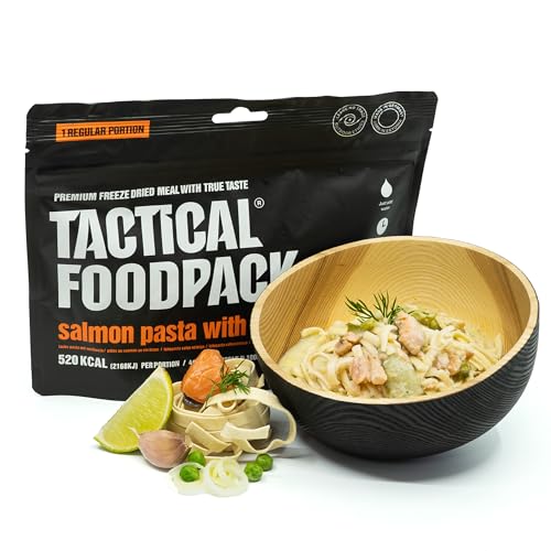 Pasta de salmón con vino blanco - Freeze Dried Meals I Ready to Eat I MRE I Survival I Outdoor Food I Trekking Food I Expedition I Office