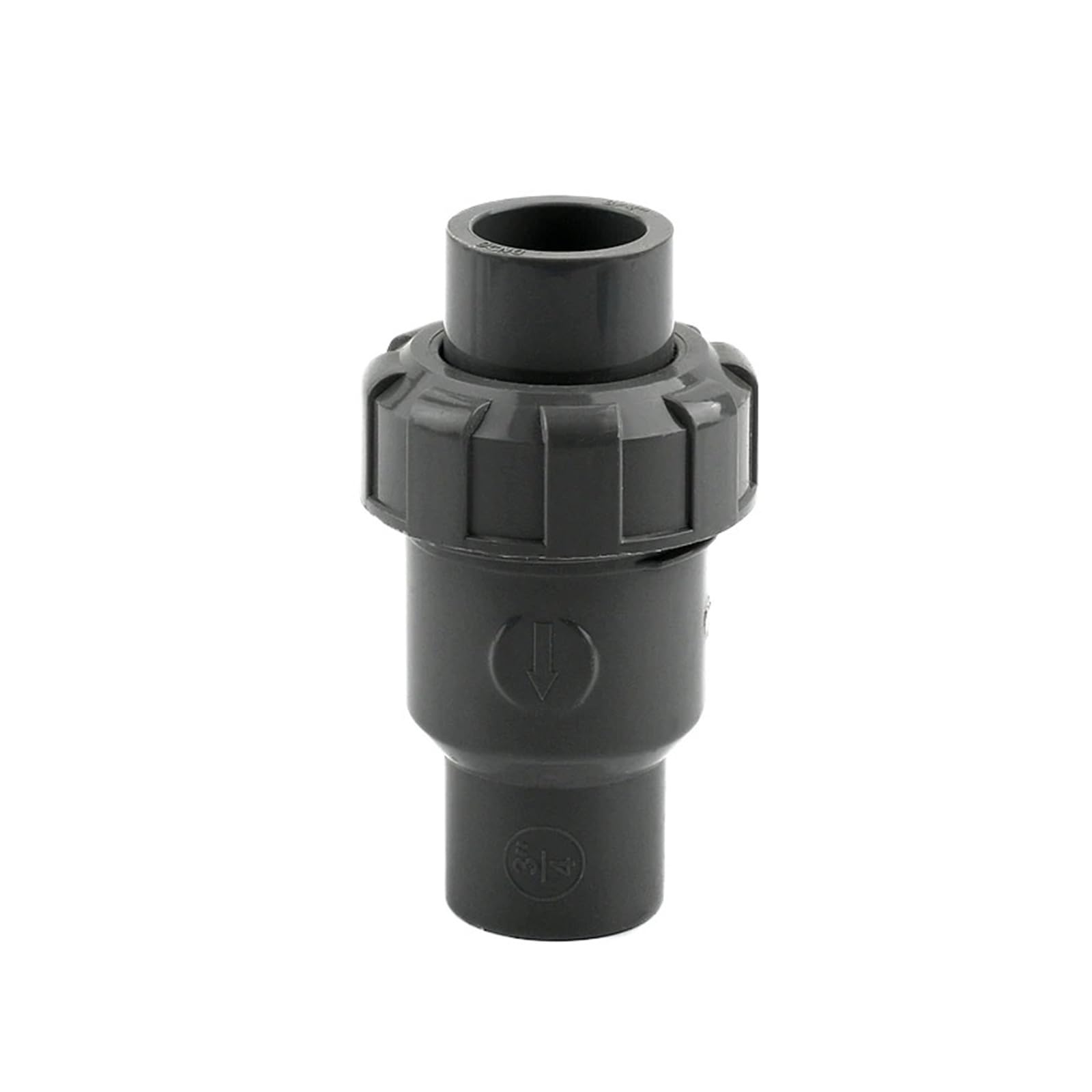 1PC 20 25 32 40 50mm UPVC Kugel Rückschlagventile Vertikale Ventil Auspuff Garten Bewässerung Aquarium Adapter PVC Rohr Anschluss(Gray,50mm Inner diameter)