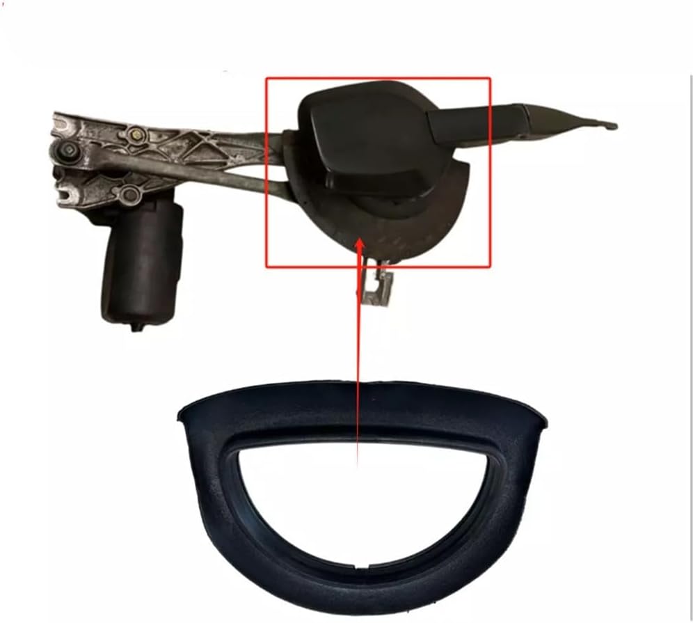 Wiper Mechanism Water Seal, Wiper Motor Seal for W124 W201 R129, OEM 1248240098, Black ABS Windshield Washer Pump Gasket Replacement Part