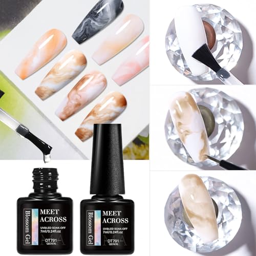 Esmalte en gel MEET ACROSS con 7 colores nude y marrón miniatura 5