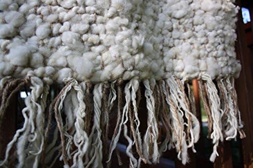 HYGGE HANDMADE SOFT WOOL ACCENT RUG HOME DECOR WHITE - 38"X 22" color "Milk and Honey" For Bedroom, Bathroom, Kitchen, Laundry, Fireplace. Soft place for your feet to land. PERFECT FOR THE HYGGE FEEL.