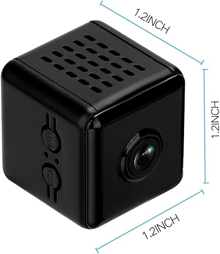 Miniatura 7 de Mini cámara cuadrada 1080P HD Cam con visión nocturna, conectividad WiFi, control remoto de aplicación móvil, detección de movimiento, alimentado