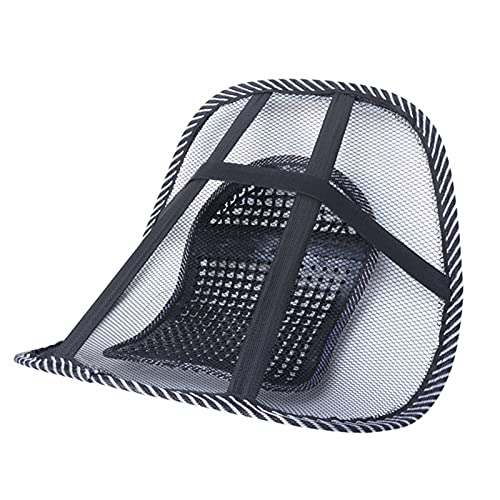 WZDTNL Auto Rugkussen, Ademend Mesh Lumbale Ondersteuning met Massage Kralen, Universeel Zomer Rugkussen voor Kantoor… - Image 6