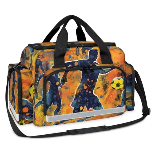 GzLeyigou First Aid Bags Empty, Dynamic Football Emergency Bag First Aid Kit Multiple Compartment Kit Carrier On Call Trauma Bag For Paramedics Emergency Medical Supplies Kit