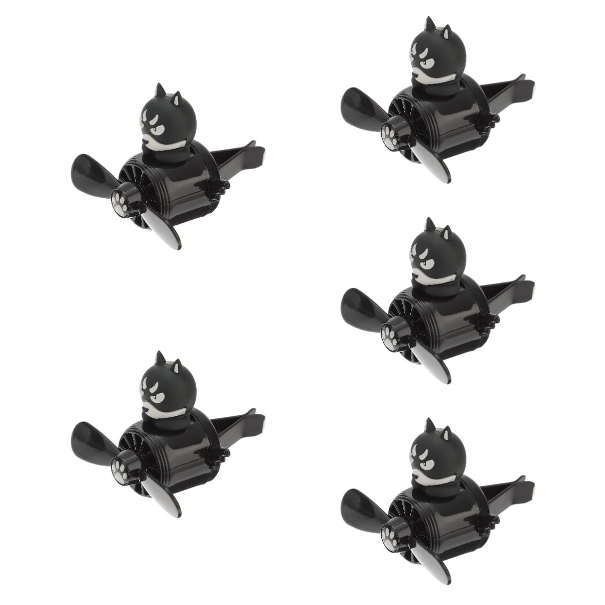 PartyKindom 5piezas Difusor De Aromas Para Coche Ventilador De Diseño De Caricatura Aromaterapia Portátil Para Salida De Aire Decoración Adorable Para Vehículos
