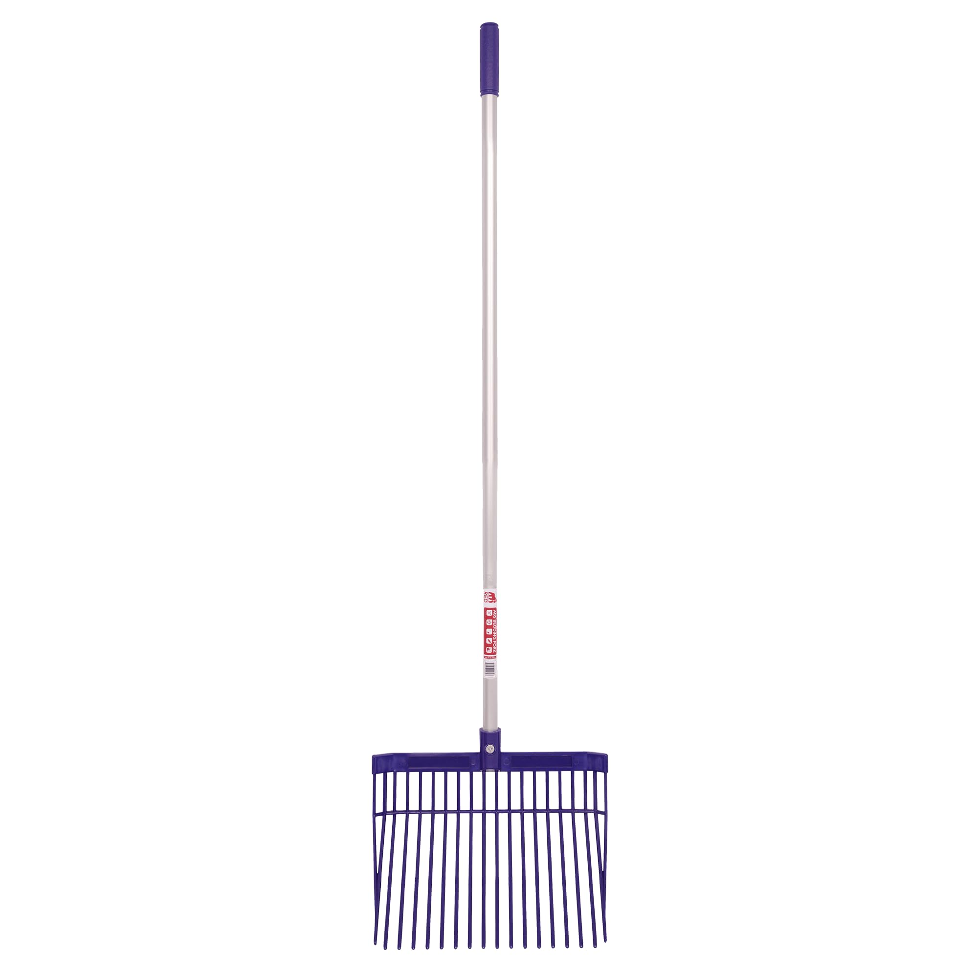 Red Gorilla Purple Medium Bedding Fork With Straight Handle Lightweight For Stable Bedding Mucking Out Metal Pitchfork For Hay And Garden Compost 154Cm Long