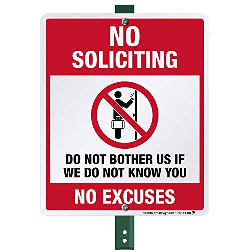 Panneau No Soliciting pour refuser le démarchage et rester tranquille chez soi