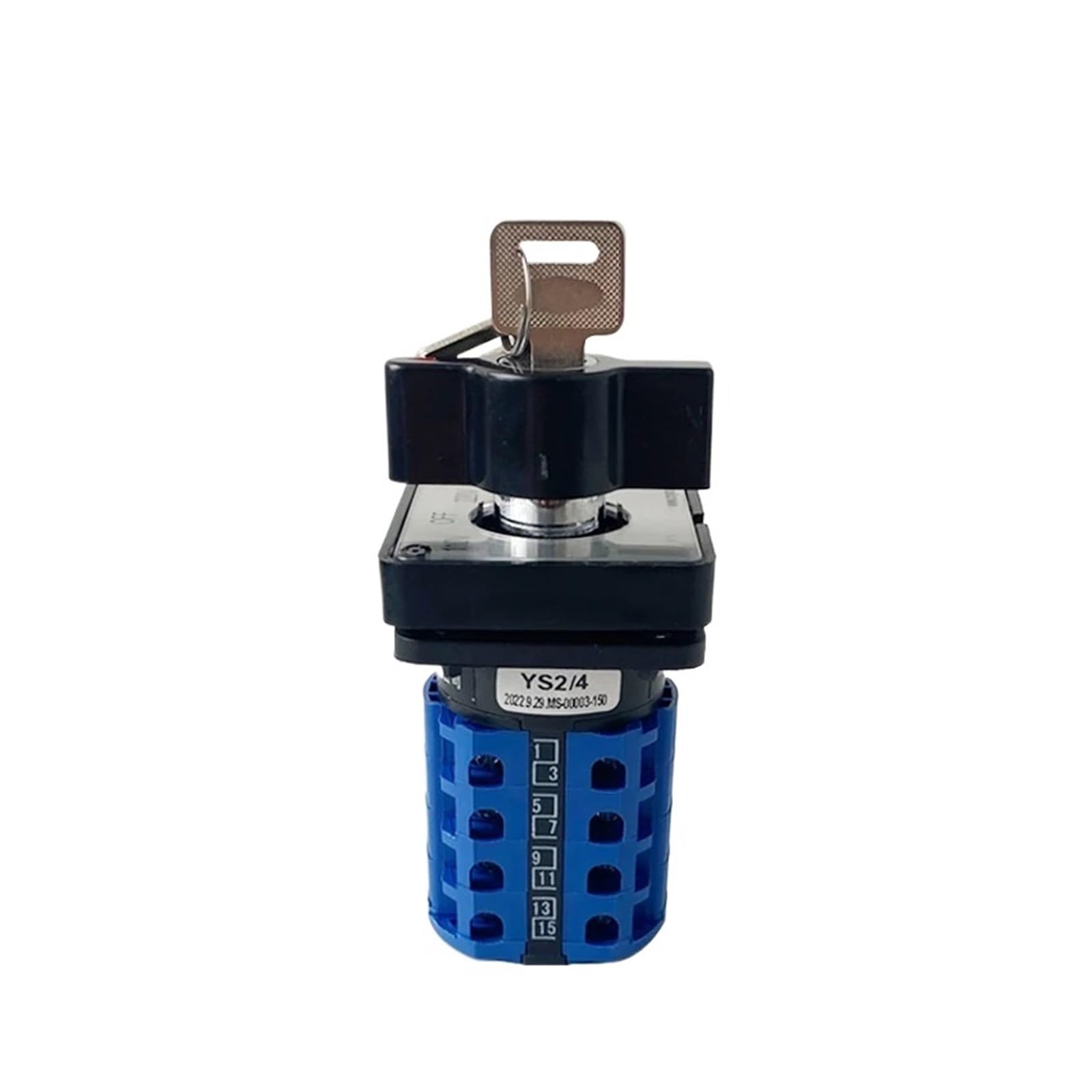 Interruptor de leva con perilla giratoria YMW26 LW26-20YS2/4, control de potencia dual, 20 A, 4 polos, 3 posiciones, 110 V-OFF-220 V, con cambio de llave