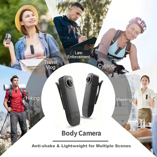 Heart Link Wearable Mini Body Camera with 64GB Micro SD Card, Night Vision - image 3