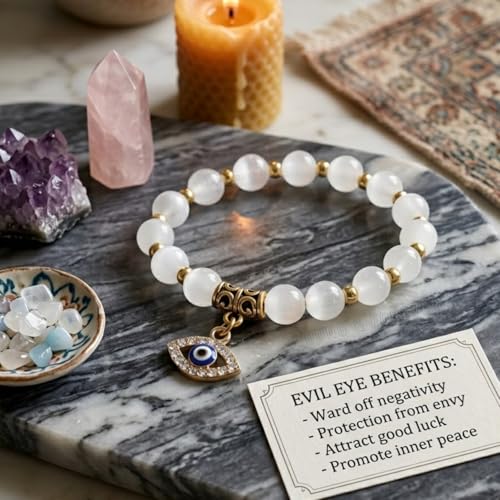 Image of Young & Forever Evil Eye Protection Bracelets for Women & Girls | Nazar Battu Adjustable Charms | Multi-style Spiritual & Fashion Jewelry