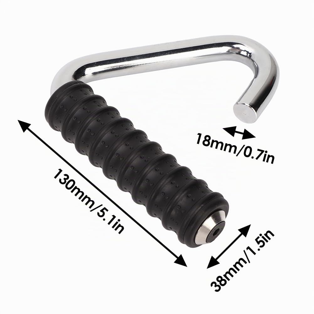Maniglia per Barra di Impugnatura Fitness, Maniglia a Forma di C Universale Maniglia Barra di Trazione per Allenamento Avvolta con Rivestimento in Gomma