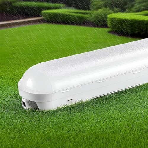 Tonffi Néon LED 120cm, Réglette LED IP65 Connectable 36W [4500LM, 6000K Blanc Froid] - Luminaire Étanche Tube Lampe pour Garage, Cave, Atelier, Entrepôt