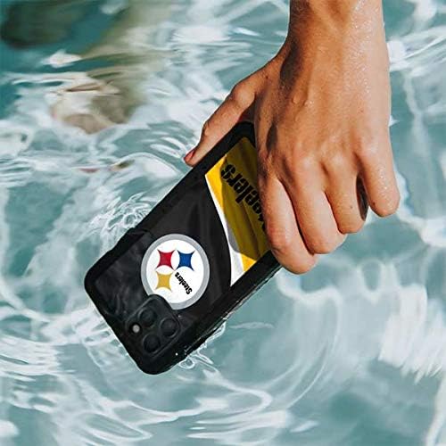 Skinit Waterproof Phone Case Compatible with iPhone 11 Pro Max - Officially Licensed NFL Pittsburgh Steelers Design