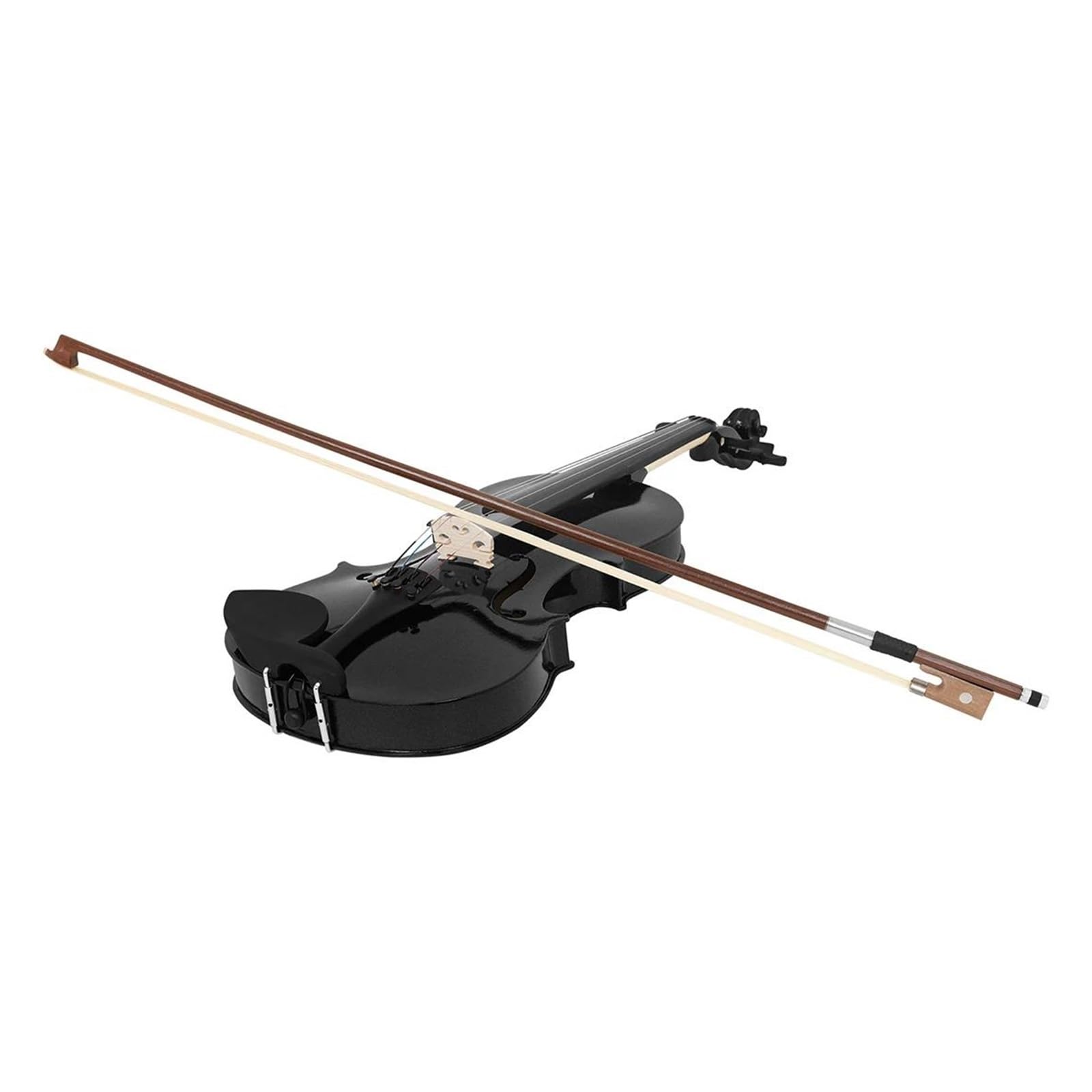 Violino 4/4 Violino acustico in legno massello Viola Set Scuro/Viola/Rosa Violino acustico 4/4(Color:Black)