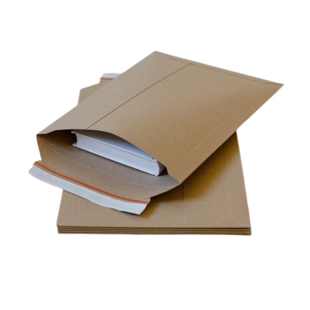 50 Stück DIN A3 Versandtaschen Karton 455x320mm – portooptimierte Versandtaschen Pappe von MA-Verpackungen, selbstklebend mit Aufreißfaden, Füllhöhe bis 50mm – stabile Karton-Versandtaschen