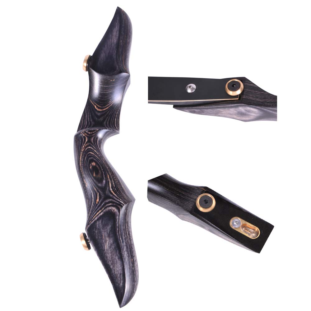 Poignée D'arc (riser) 15 Pouces Pour Arc Recurve/longbow - Modèle Black Hunter - Droitier/gaucher - Neuf