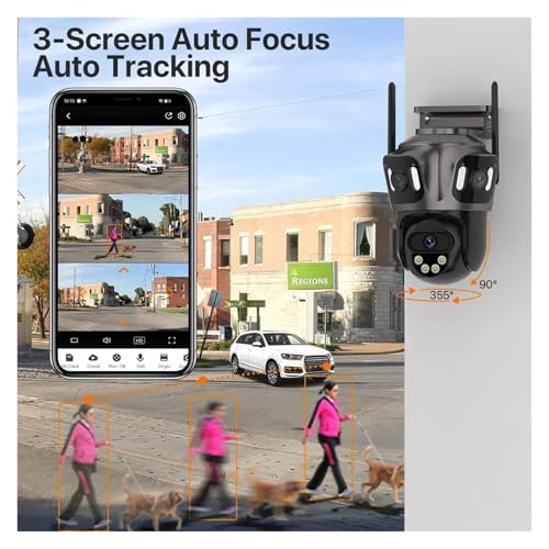 Cámara de seguridad para exteriores PTZ con videovigilancia impermeable IP66 5