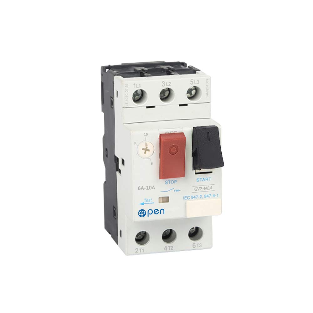 Disjoncteur de protection de moteur GV2 3P Type disjoncteur de moteur magnétique thermique (6A-10A)