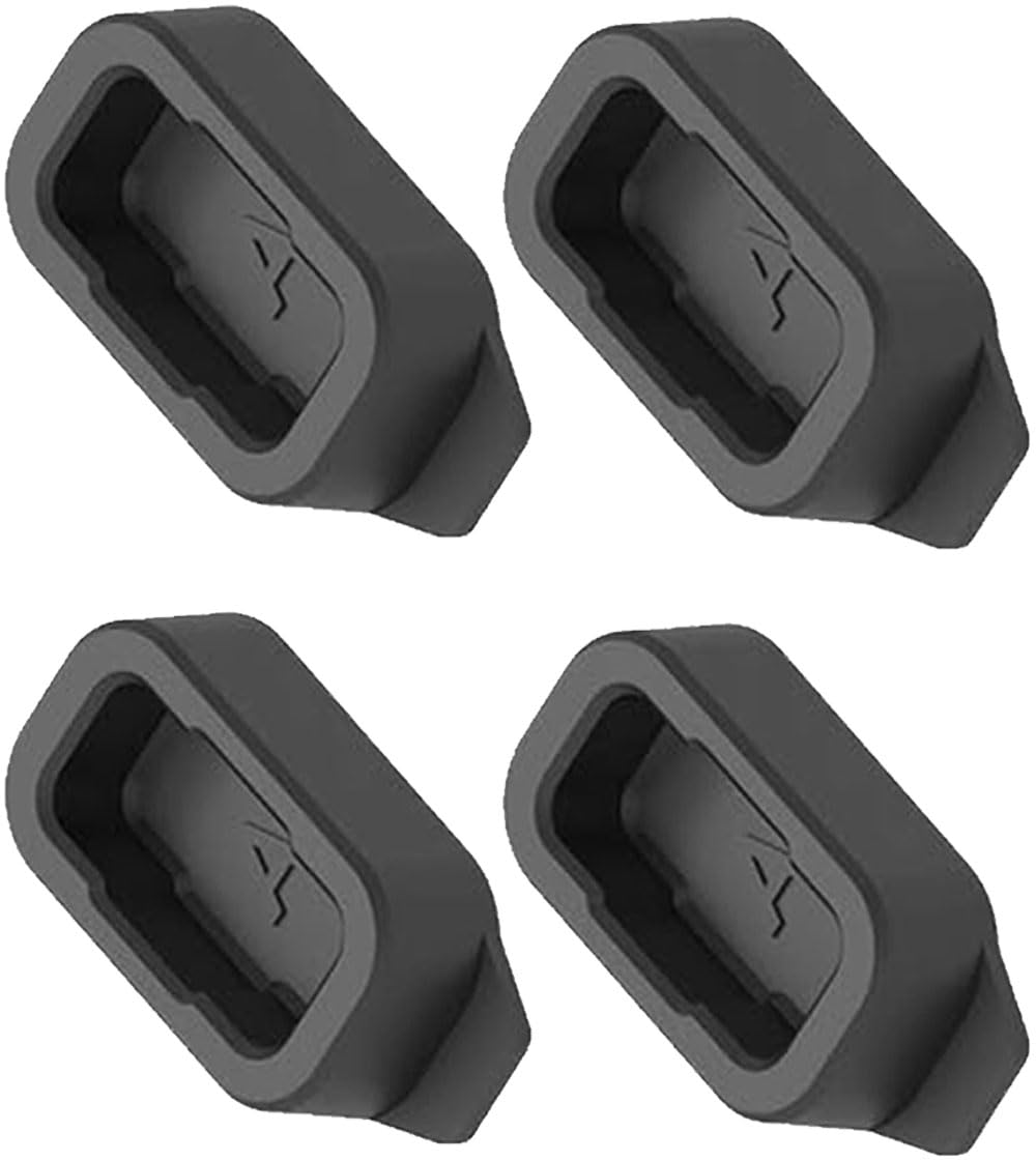 Charger Port Protector Silicone Dust Plug Compatible with Coros Pace 3, Pace 2, Apex 42mm, 46mm, Apex 2, Apex 2 Pro, Vertix, Vertix 2 (Type A Port) - Black