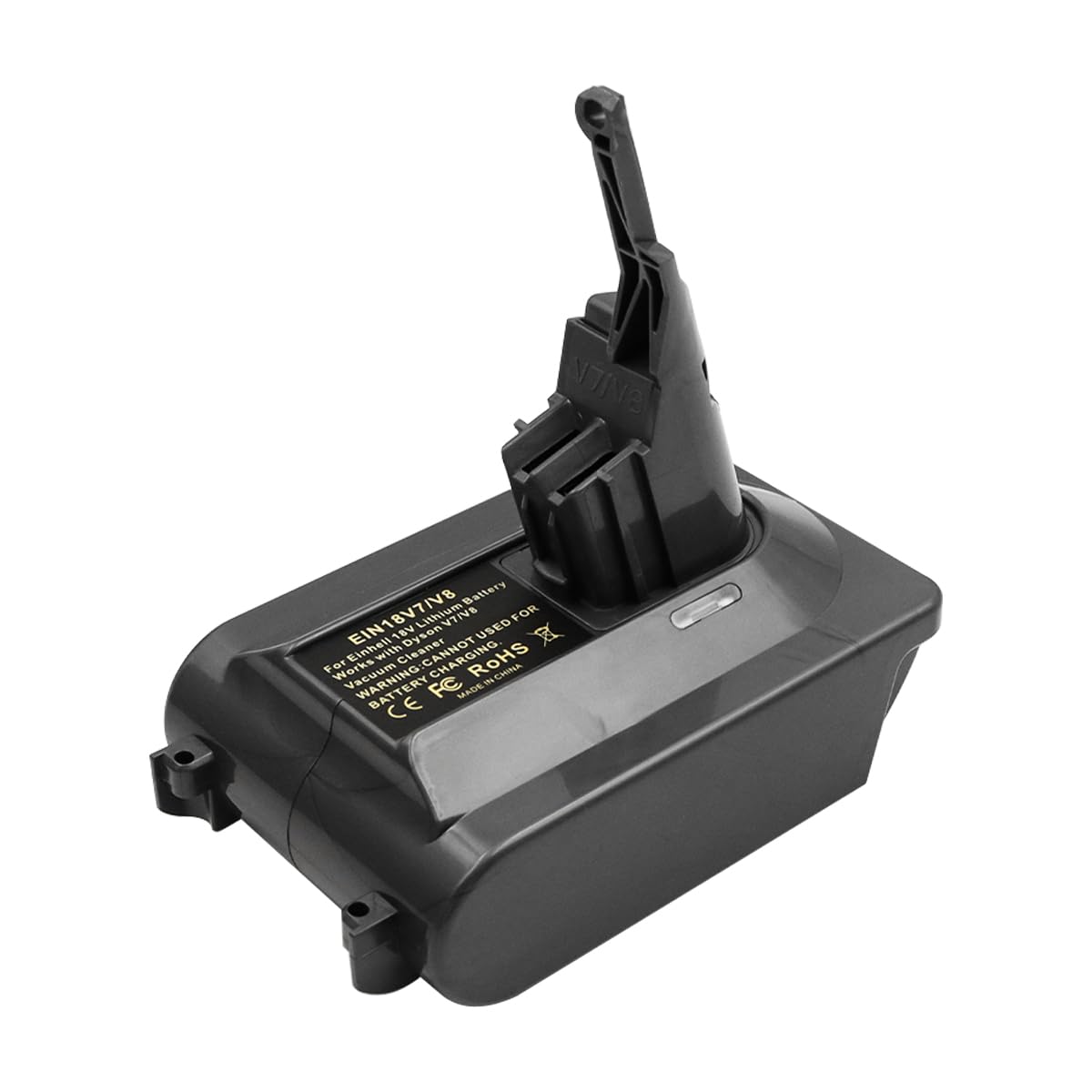 V7/V8 Batterieadapter für kompatibel mit Einhell 18 V Batterie, umgerüstet als Ersatz für Dyson V7V8 Batterie, funktioniert für Dyson V7V8 Serie Staubsauger Kehrmaschine (nur Adapter)