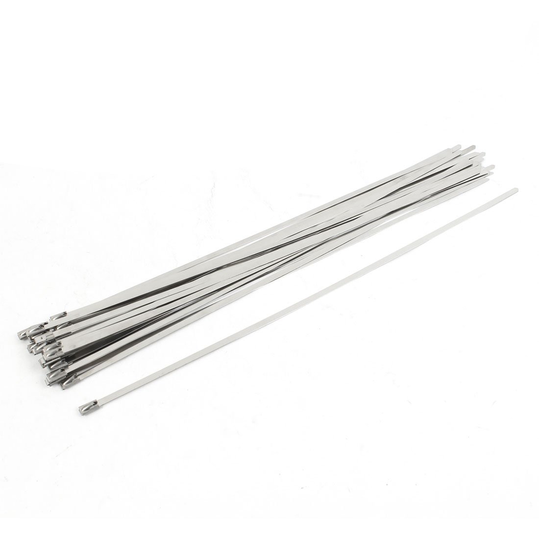 25 Stück Edelstahl Kabelbinder – 450x8 Mm, Beschichtet, Für Rohre, Schläuche & Kabel