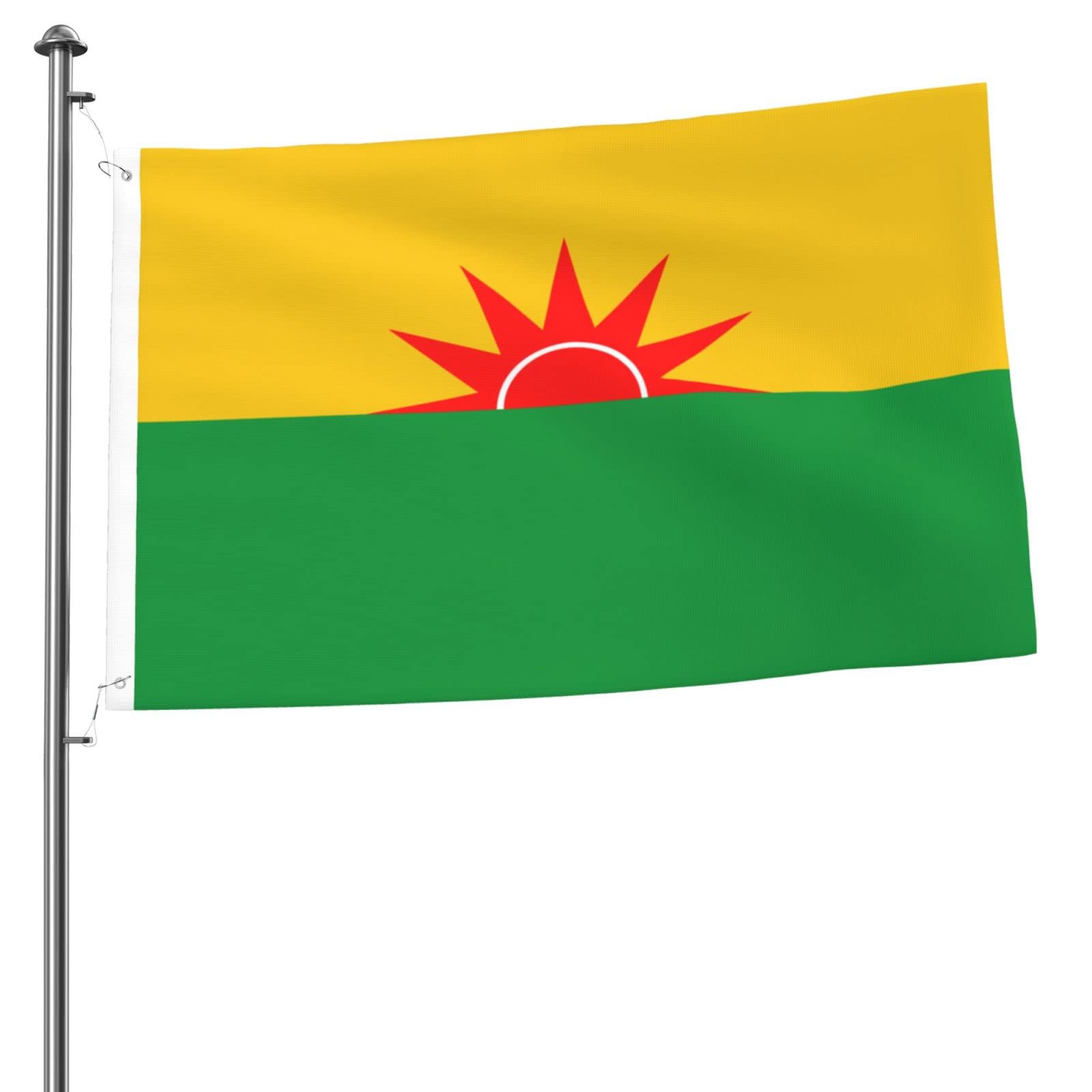 Double Sided Flag of United Liberation Front of Asom Flag 2x3 Ft Outdoor Flags Banners Durable Patio Indoor Decorative Flags Home Party Welcome Flag 2by3 Flag