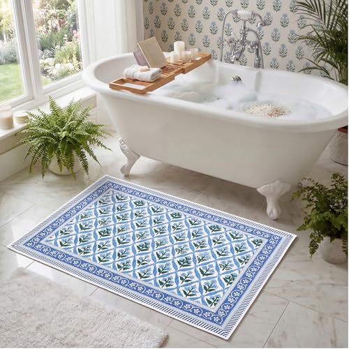 Tapete decorativo boho 60x90 cm lavable antideslizante miniatura 4