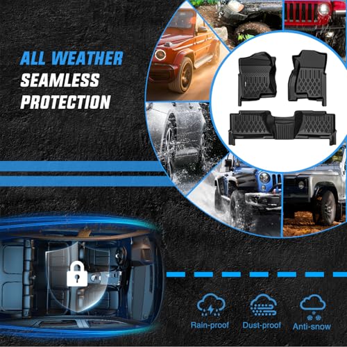 Image of Nilight Floor Mats for Chevy Silverado GMC Sierra Crew Cab 1500 2500 3500 | 1999 2000 2001 2002 2003 2004 2005 2006,2007 Silverado GMC Sierra Classic Body,2000-2006 Suburban Yukon XL Escalade ESV