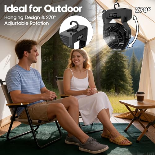 XZK 24000mAh Rechargeable Camping Fan