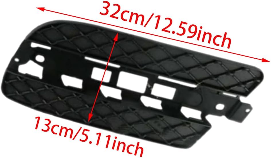 Front Bumper Fog Light Grille Trim, Replaces 1648847122, 1648847222, Compatible with Mercedes-Benz GL CLASS X164 2010-2012, 2 pcs