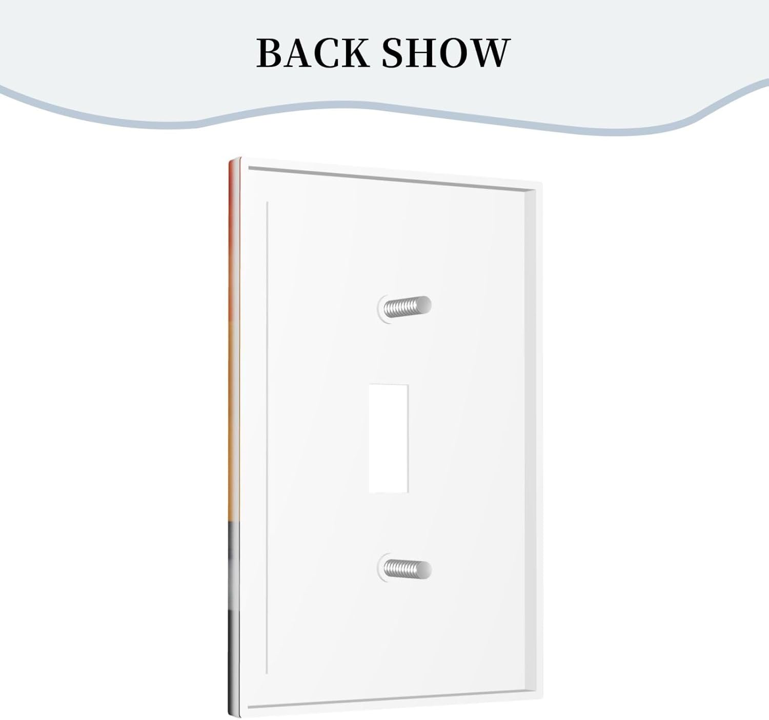 Decorative Art Light Switch Covers Artistic Blend: Coffee and Colored Panels Single Toggle Wall Plate Decorative Switchcover Electrical Switchplate