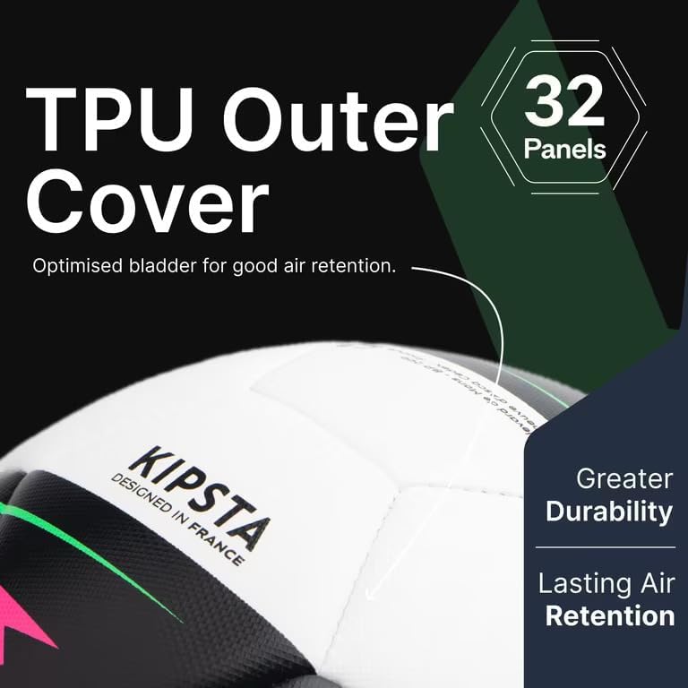 Kipsta Football Training Ball F100 Size 5 White