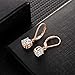 Buyless Fashion Girls And Women Dangle Earrings Silver Color CZ Fashion Jewelry - EDGRNDPNK