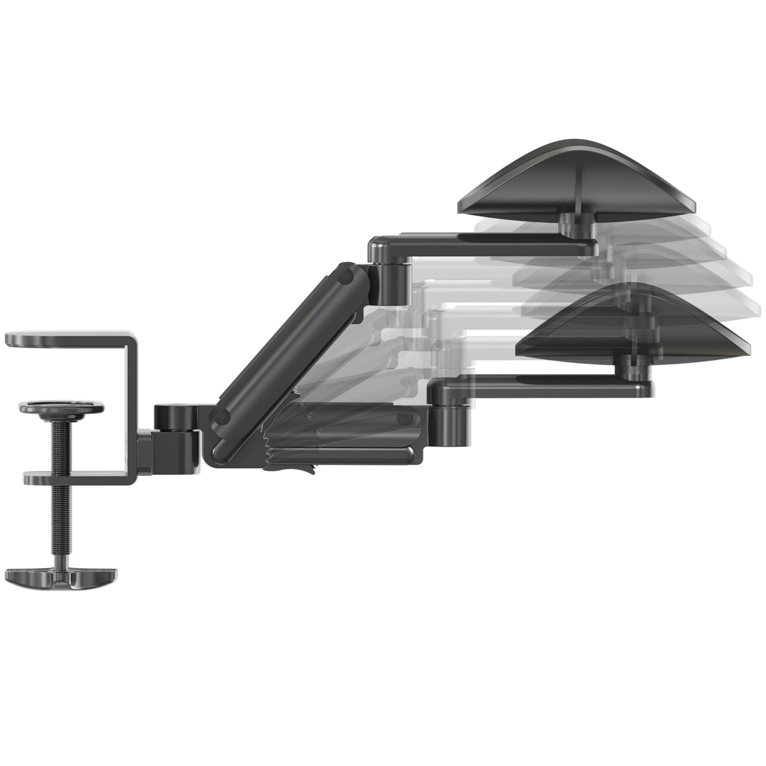 HFTEK Reposabrazos Apoyabrazos ergonómico para escritorio, reposamuñecas ajustable (HFH2410E)
