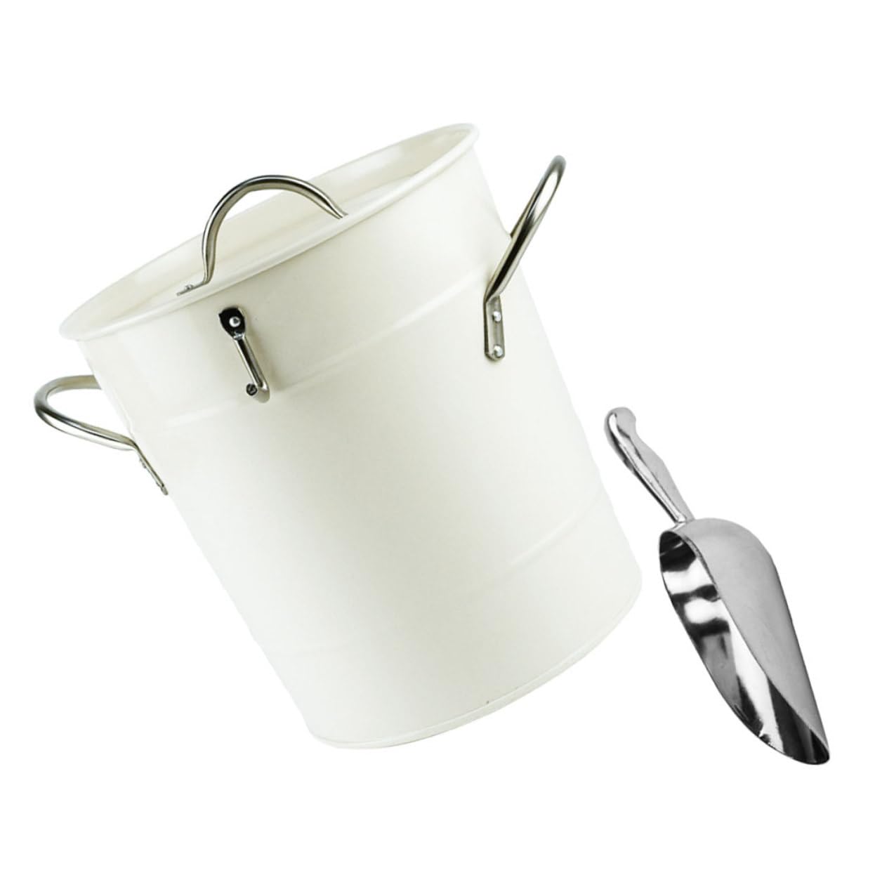 TOPBATHY Cubeta de Hielo Cubo de Cerveza de Bar Cubo de Vino de Bar Cucharada de Hielo Bebidas portátil Barril de Vino Botella de Cerveza envase Barril metalico Acero galvanizado