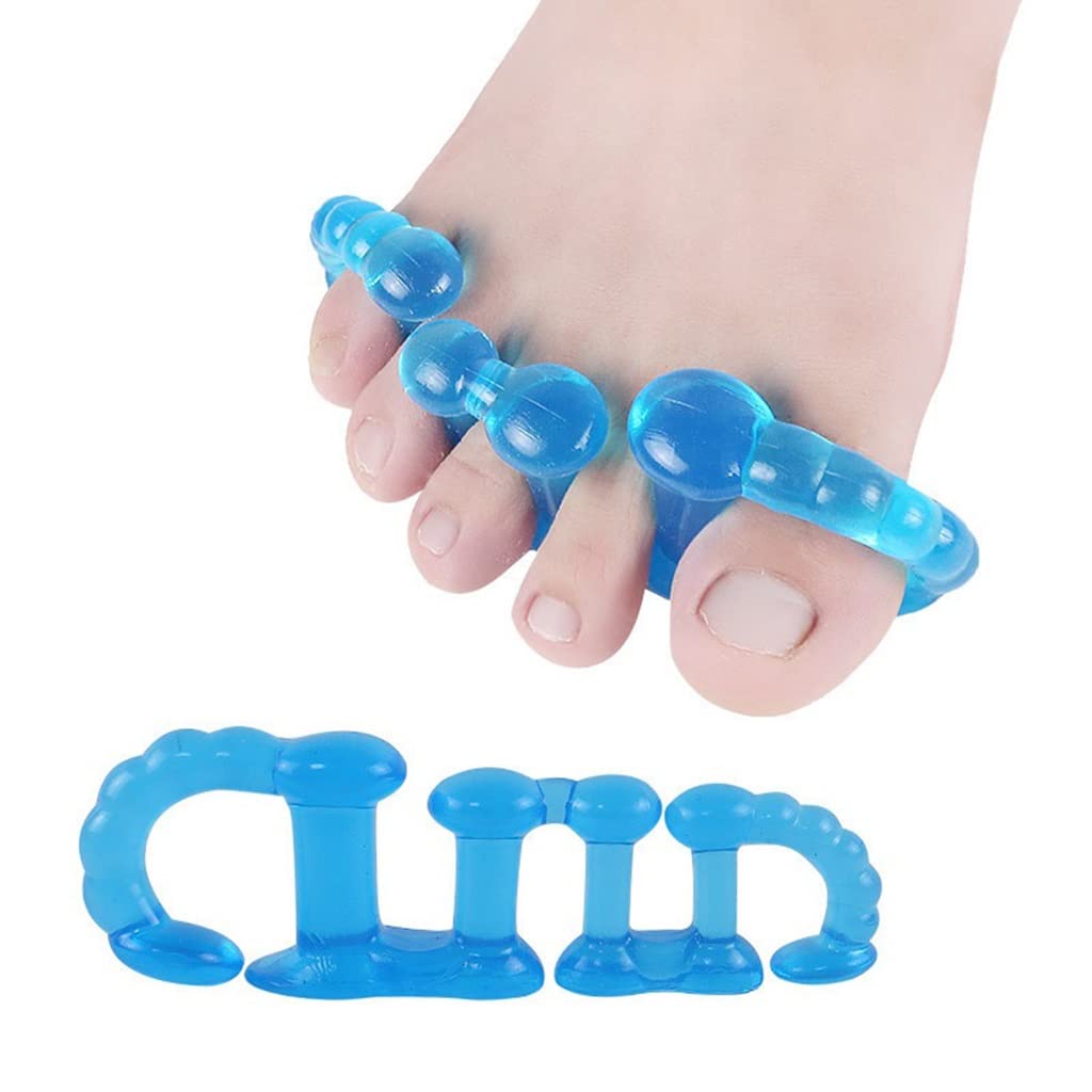 Separadores de dedos, separador de dedos, separador de dedos de gel, separador de dedos, adecuado for hombres y mujeres, dedos relajantes, pedicura, alivio de juanetes, alivio rápido del dolor de dedo