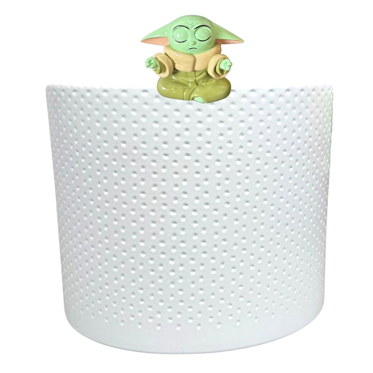 Grogu Baby Yoda Flower Pot Decorative Pendant 10 x 7 cm Plastic – Disney Pot Pendant Star Wars, Pot Buddy, Pot Hanger, Modern Decorative Style for Fans, Garden Decoration