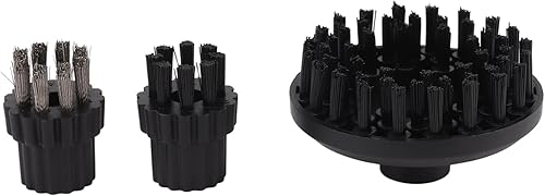 Miniatura 8 de Limpiador a vapor presurizado de mano, 2500 W, 3 cabezales de cepillo, 2 arandelas, manguera de extensión, vaporizador multiusos para manchas,