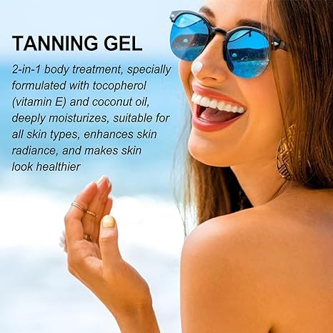 2Pcs Luxury Intensive Tanning Gel, Natural Tanning Accelerator Cream Gel, Tanning Gel for Outdoor Sun, Tanning Butter for Outdoor Sunbath 6 2Pcs Luxury Intensive Tanning Gel, Natural Tanning Accelerator Cream Gel, Tanning Gel for Outdoor Sun, Tanning Butter for Outdoor Sunbath