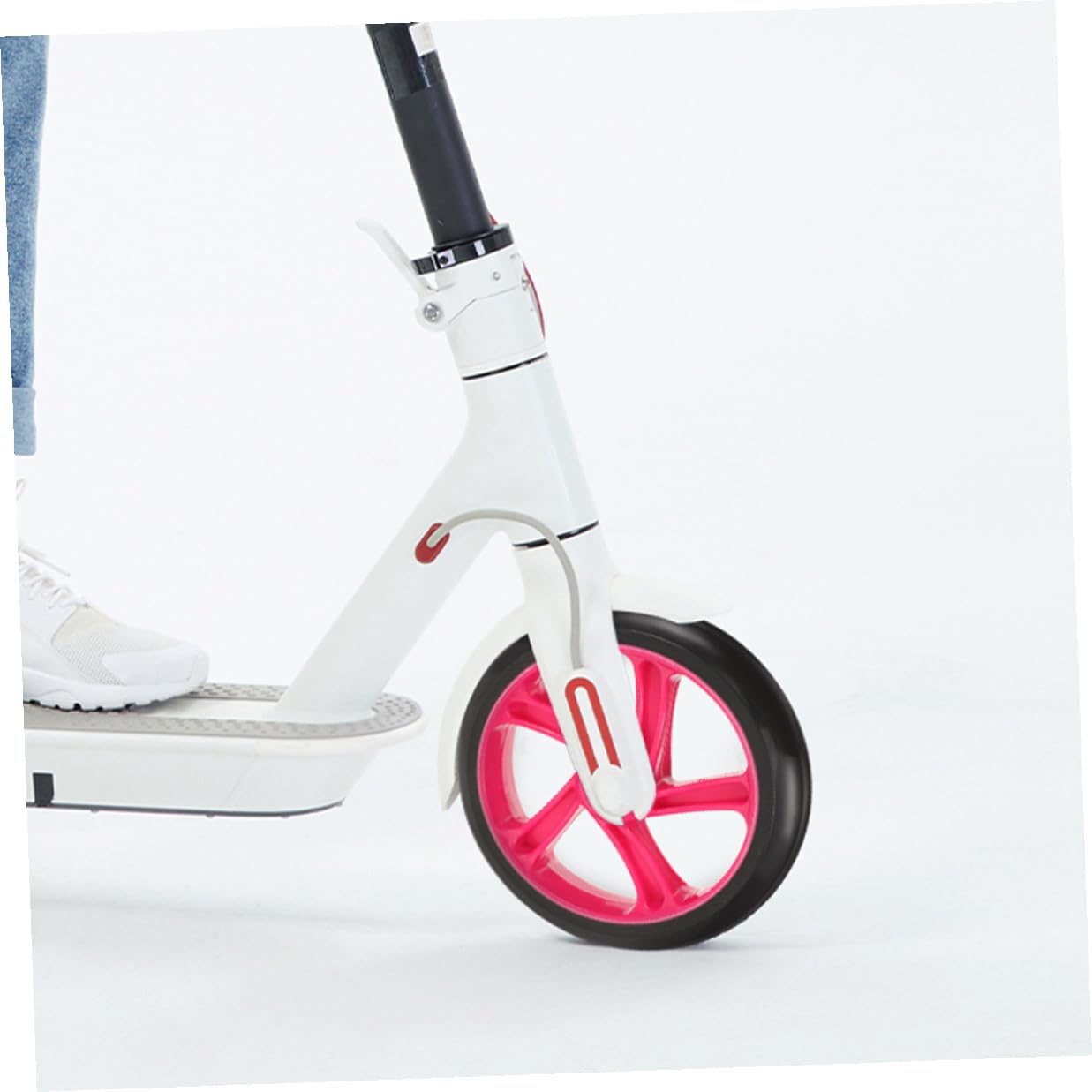Ruote di Ricambio in Pu Rosso per Monopattino Elettrico 1 Paio | Alta Elasticità e Resistenza, Adatte a Sport e Stunt Scooter, Design Cuscinetto e Durezza Elevata