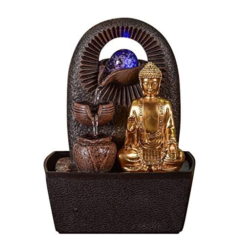 Zen Light - Fuente de Interior Buda Bhava - Decoración Zen y Feng Shui - Regalo Original -...