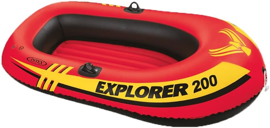Intex 3 Person Raft w/Pump & Oars & 2 Person Raft Set w/ 2 Oars & Pump (2 Pack)