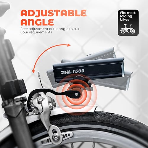 Soporte para faros de bicicleta ROCKBROS extensor de luz para Brompton 8