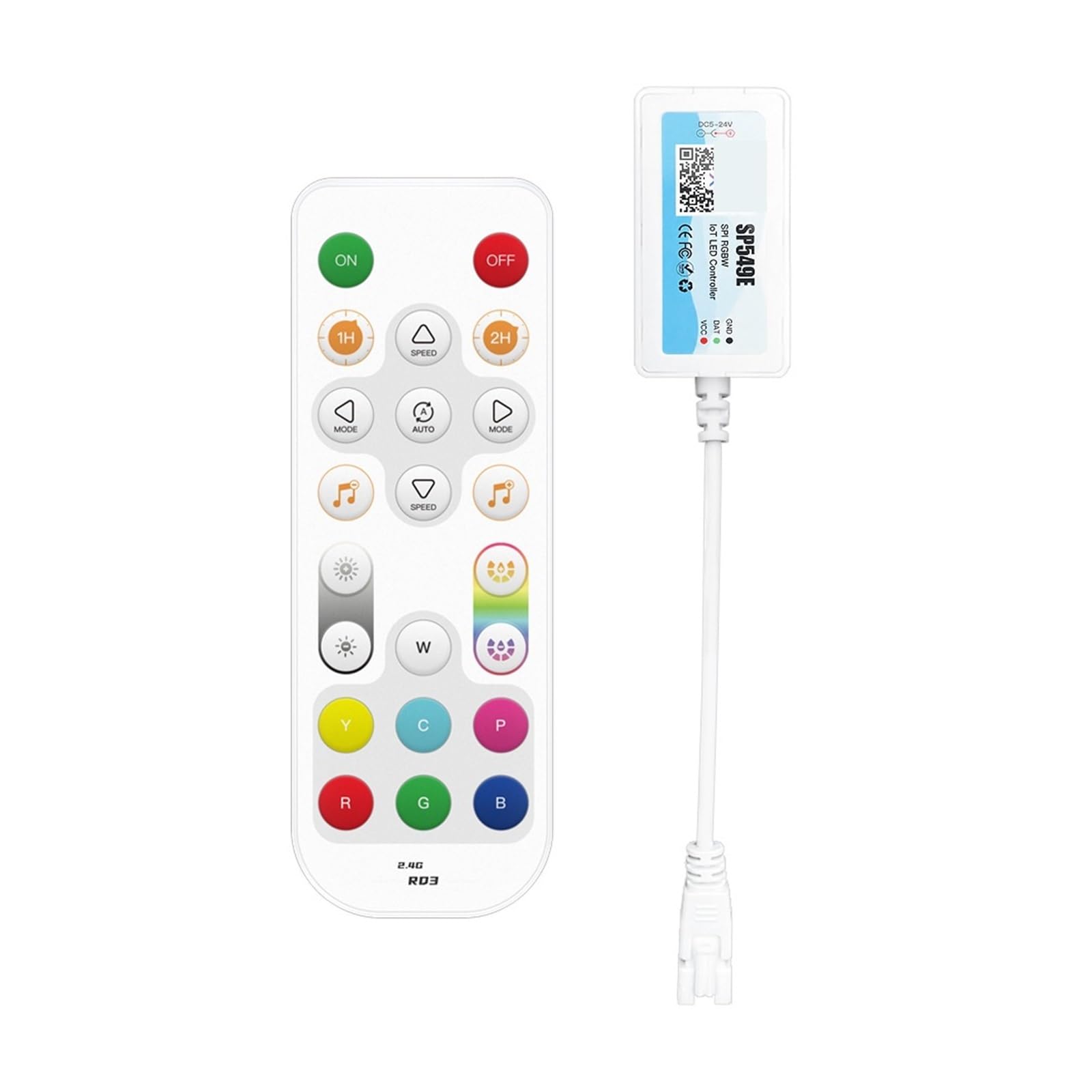 Contrôleur de température SP547E double couleur IoT avec télécommande pour ruban LED - 2