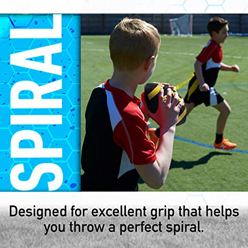 Franklin Sports Jugendfußball – 1000 Junior Kinder Fußball – Kunstleder Jugend Junior Ball für Kinder – Outdoor Allwetterbälle mit extra Grip – 1 Packung – Schwarz + Gold