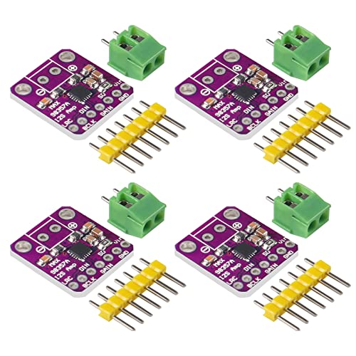 4 unidades Max98357 I2S 3W amplificador de audio Breakout Interfaz I2s Dac Decodificador Módulo Clase D Placa de audio sin filtro