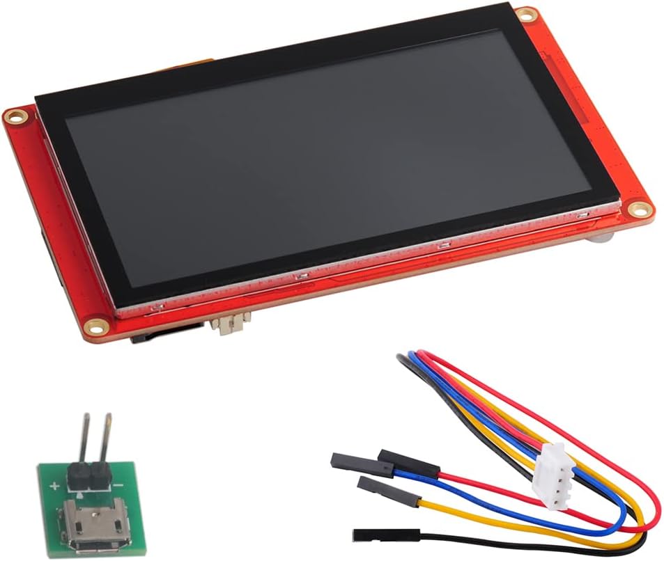 Nextion Intelligent 7 inch HMI Display 5V Capacitive Touch Screen 800x480 TFT LCD for Arduino Raspberry Pi (NX8048P070-011C)