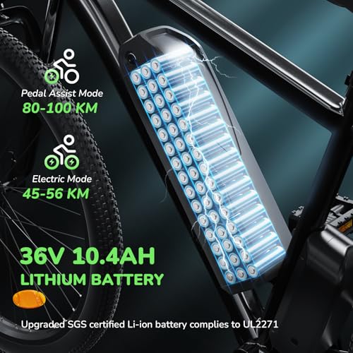 Adult 35-Speed Electric Mountain Bike 750W 26" Tire 20MPH Range 55+ Miles  
Adult 35-Speed Electric Mountain Bike 750W 26" Tire Lightweight Front Fork Suspension  
Adult 35-Speed Electric Mountain Bike 750W 26" Tire 20MPH Range 37|4Wh Removable Batte