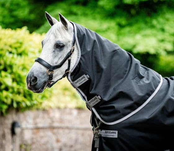 Horseware Amigo Bravo12 1200D 0g Hood Halsteil Black/Titanium Gray